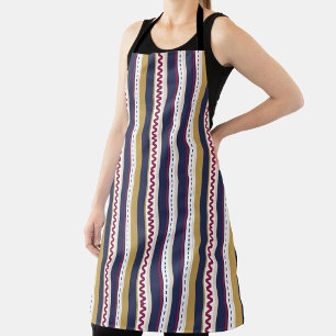 Black colour combination apron