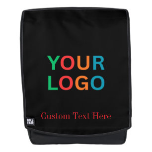 Black Colour Custom name or Photo Backpack