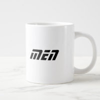 Black Colour Men Name Printed Jumbo Speciality-Cup
