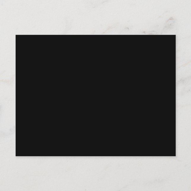Black Colour Plain Pitch Black Background Space Postcard (Front)