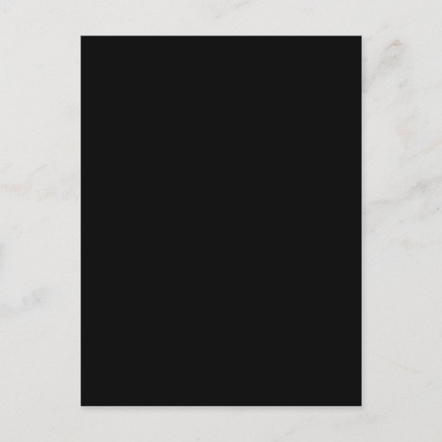 Black Colour Plain Pitch Black Background Space Postcard (Front)