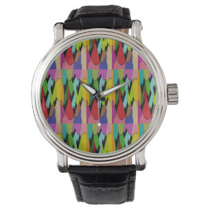 Black colour with art design in the middle watch