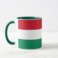 Black Combo Mug with flag of Hungary