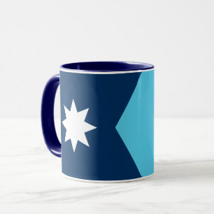 Black Combo Mug with flag of Minnesota, USA
