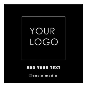 Black Company Business Event Logo Branded Poster