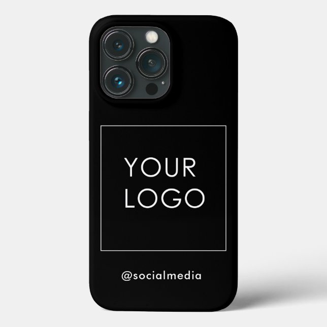 Black Company Business Modern Logo Branded  Case-Mate iPhone Case (Back)