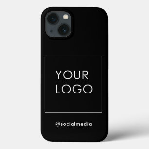 Black Company Business Modern Logo Branded  iPhone 13 Case