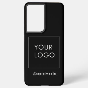 Black Company Business Modern Logo Branded   Samsung Galaxy Case