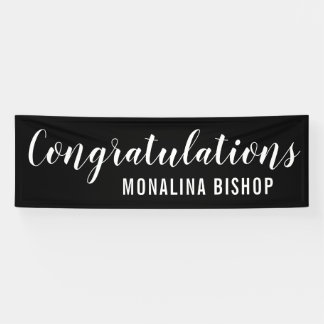 Black | Congratulations | Graduate Banner