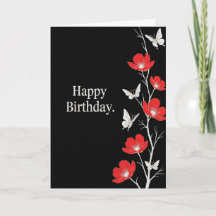 Black Contrast Birthday Card