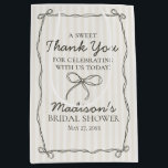 Black Coquette Bow Beige Bridal Shower Favour Medium Gift Bag<br><div class="desc">Add a touch of playful charm to your celebration with our Coquette Bow Party Decor Collection. Featuring a hand-drawn coquette bow doodle on a dreamy pastel striped background, this grandmillennial-inspired design is perfect for creating a soft, sweet party scene. The black and beige palette and whimsical bow details bring a...</div>