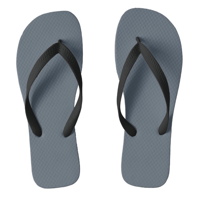 Black coral (solid colour)  jandals (Footbed)