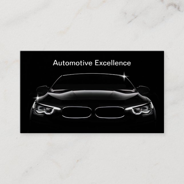 Black Core Automotive Business Cards (Front)