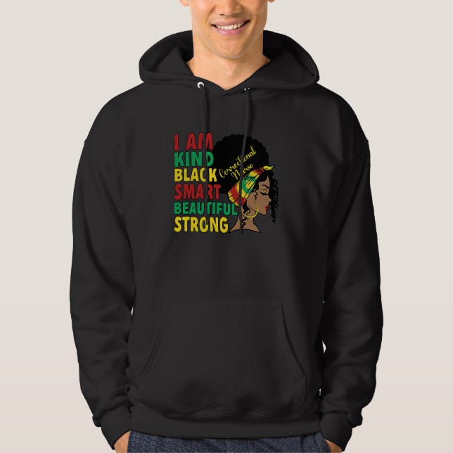 Black Correctional Nurse African American Correcti Hoodie (Front)