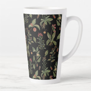 Black Cottagecore Herb Latte Mug