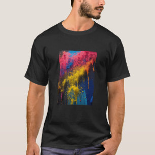 black cotton printed t shirt