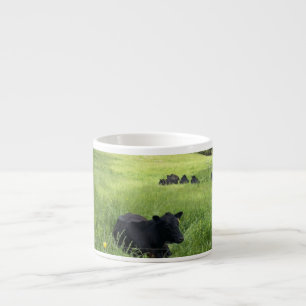 Black cow espresso cup