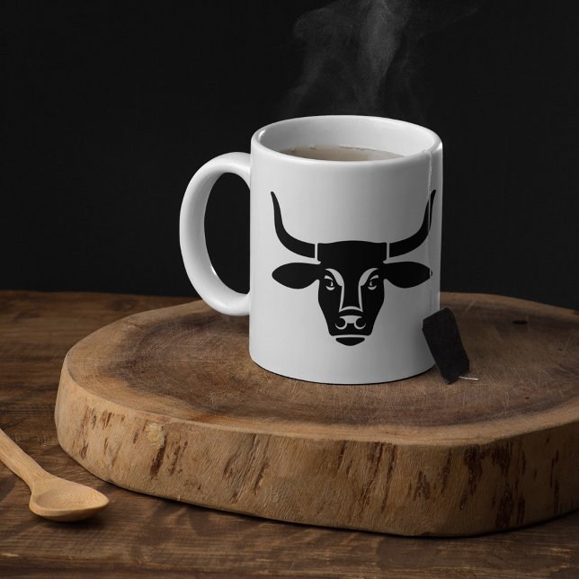 Black Cow Head Coffee Mug (Creator Uploaded)