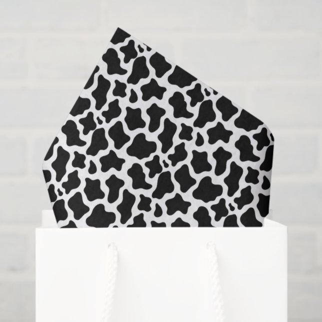 Black Cow Print Tissue Paper (Gift Bag)