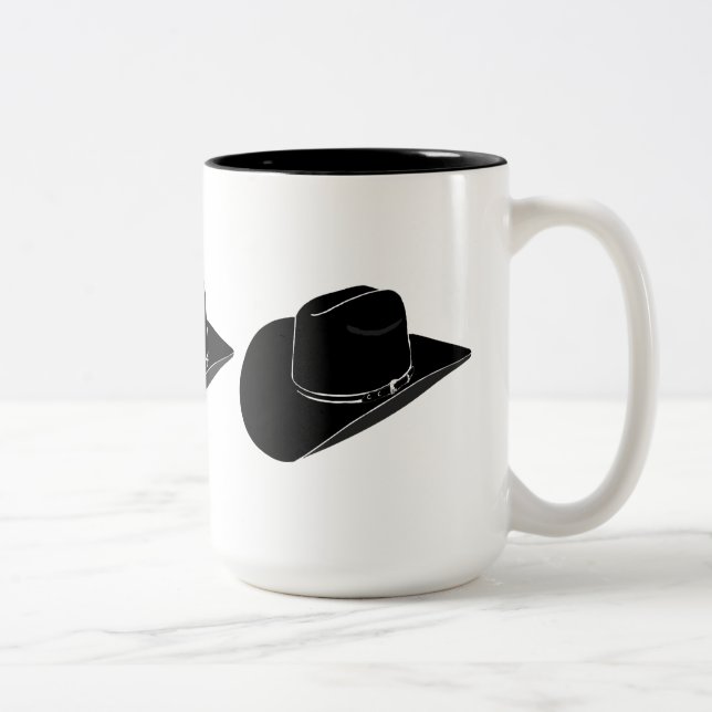 Black cowboy hat coffee mug (Right)