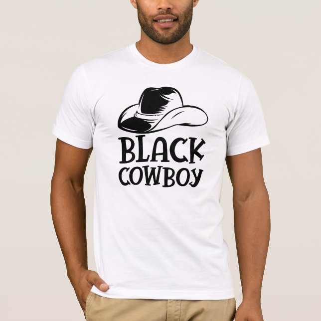 Black Cowboy T-Shirt (Front)