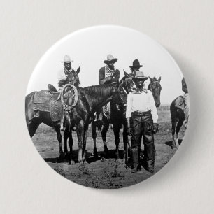 Black Cowboys At Bonham Texas 1890 7.5 Cm Round Badge