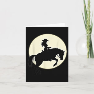 Black Cowgirl Western Rodeo Melanin Black History Card