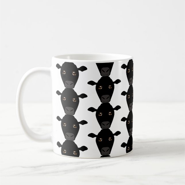Black Cows on Mug (Left)
