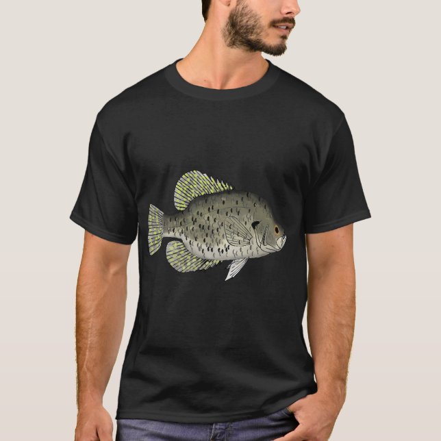 Black Crappie T-Shirt (Front)