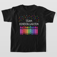 Black Crayons & Stars Team Kindergarten