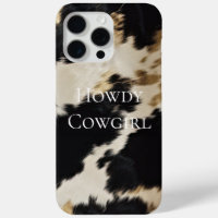 Black Cream Gold Western Cowhide