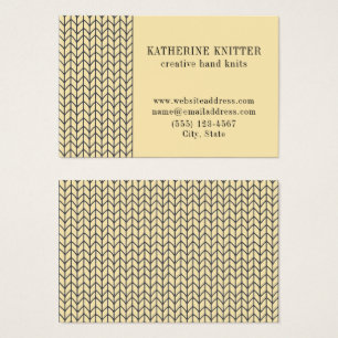 BLACK CREAM KNIT Euro Size Business Card II