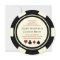 Black Cream Vegas Wedding Save The Date Poker Chip