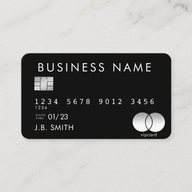 Black Credit Card (Front)