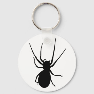 Black Creepy Spider Key Chain