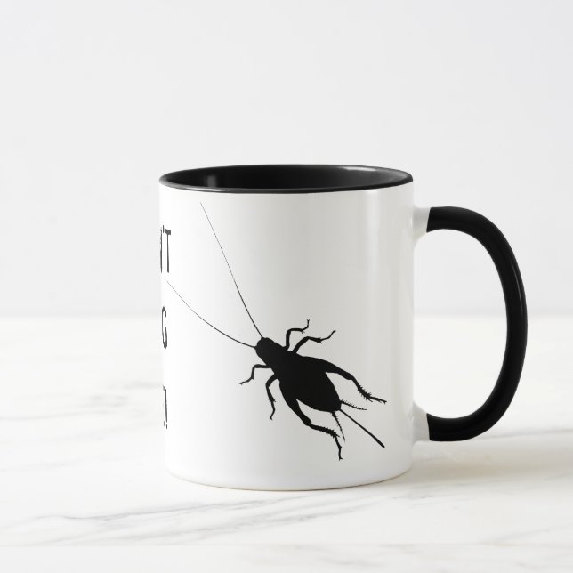 Black Cricket Mug (Right)