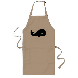 Black Crispy Whale in Beige Apron