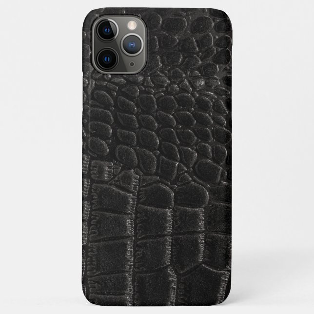 Black Crocodile skin print  Case-Mate iPhone Case (Back)