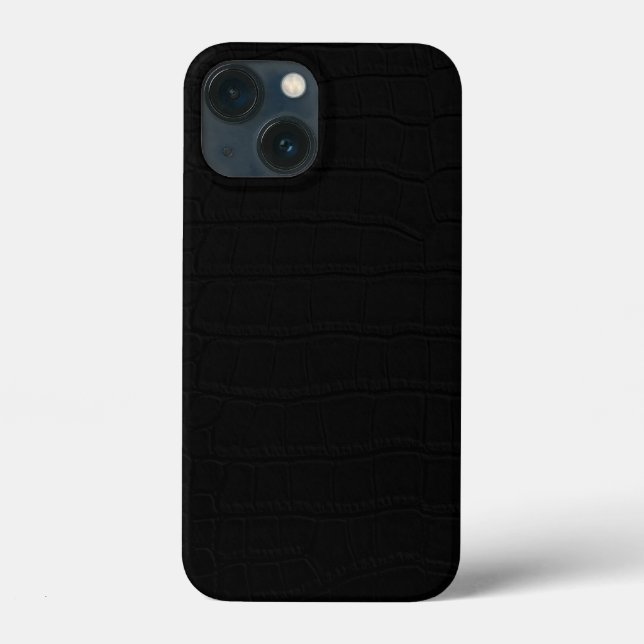 Black Crocodile Skin Print Case-Mate iPhone Case (Back)
