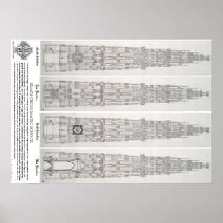 Black Cross Magic School Poster No.1