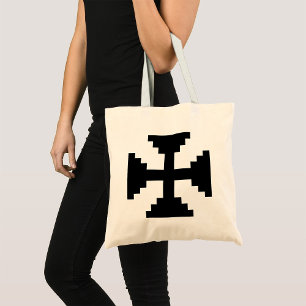 Black Cross Tote Bag