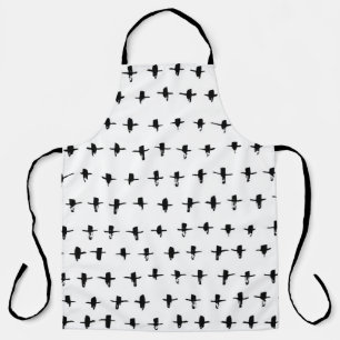 Black Crosses Hand Drawn Geometrical Apron
