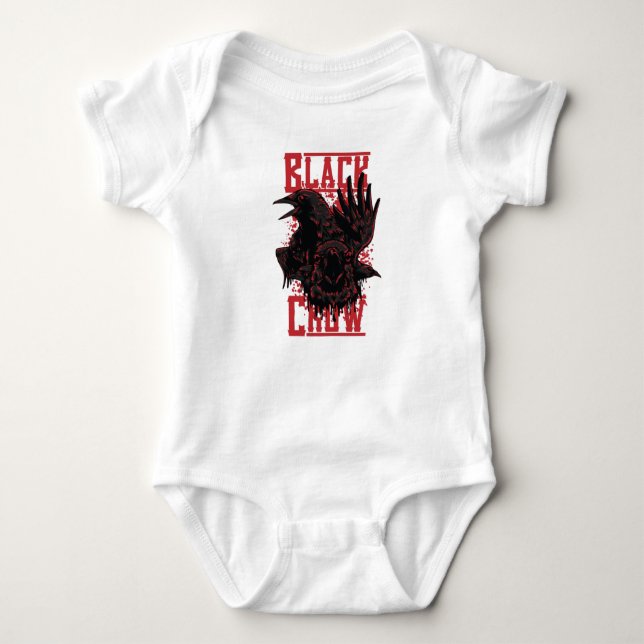 Black Crow Baby Bodysuit (Front)