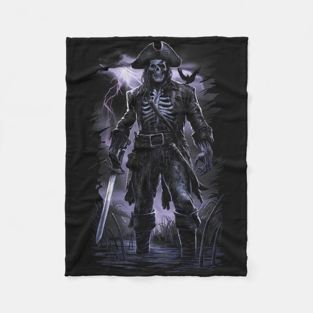 Black Crow Bird  Fleece Blanket (Front)