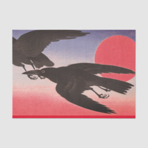 BLACK CROW BLOOD MOON Tissue Paper