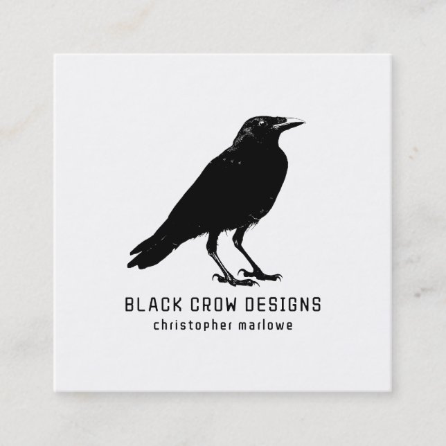 Black Crow  Business Card (Front)
