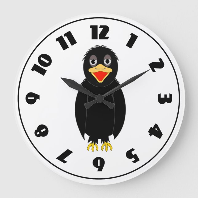 Black Crow Clock (Front)