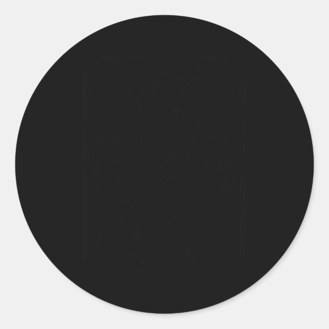 Black Crow, F-caw-f Funny Black Bird  Classic Round Sticker (Front)