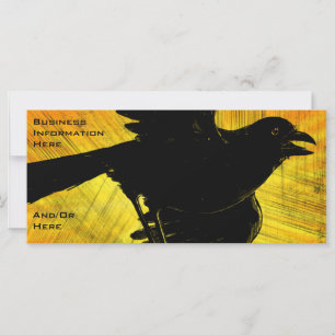 Black Crow Grunge 2012 Calendar Bookmark Rack Card
