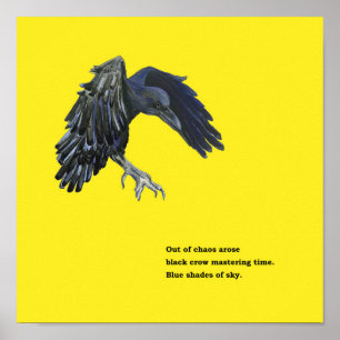 Black Crow & Haiku  Poster